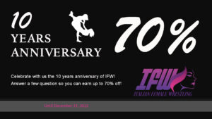 10 years, 70% discount!